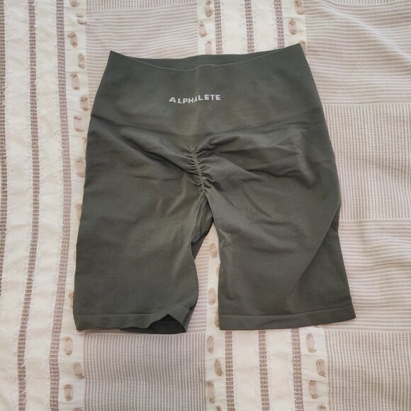 Alphalete Amplify 6.5" Biker Shorts Oak - Picture 5 of 7